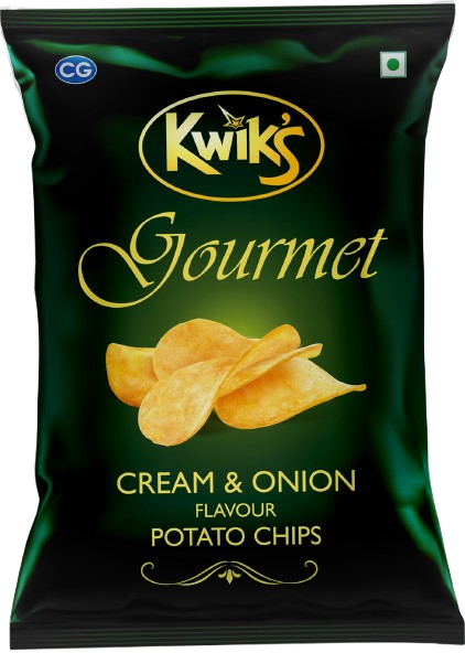 Kwik’s Gourmet Sour Cream & Onion Potato Chips