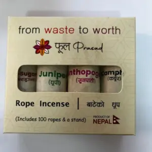 Multiflavor Bateko Dhoop: Asthasugandha, Camphor, Anthrop, Juniper (Asthasugandha, Kapoor, Sunpati, Dhoopi)