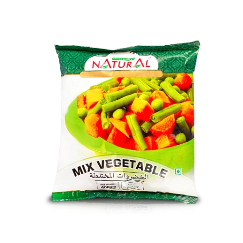 Natural Frozen Mix Vegetable 400gm