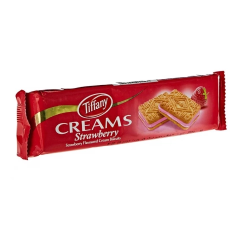 Tiffany Strawberry Cream Biscuit 80gm